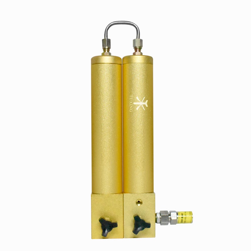 TUXING 30Mpa High Pressure Air Filter External Oil-Water Separator Two Stage Filtration for Air Compressor Air Pump Scuba Diving 286mm*100mm - Image 1